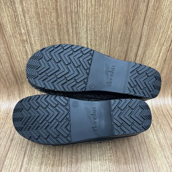 Dansko Classic Gray Plaid Vegan Leather Comfort Clogs Women Sz EU39 (8.5 -9) - Picture 7 of 10